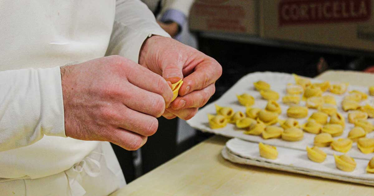 Handmade fresh pasta, from Ristorante Da Nello’s website