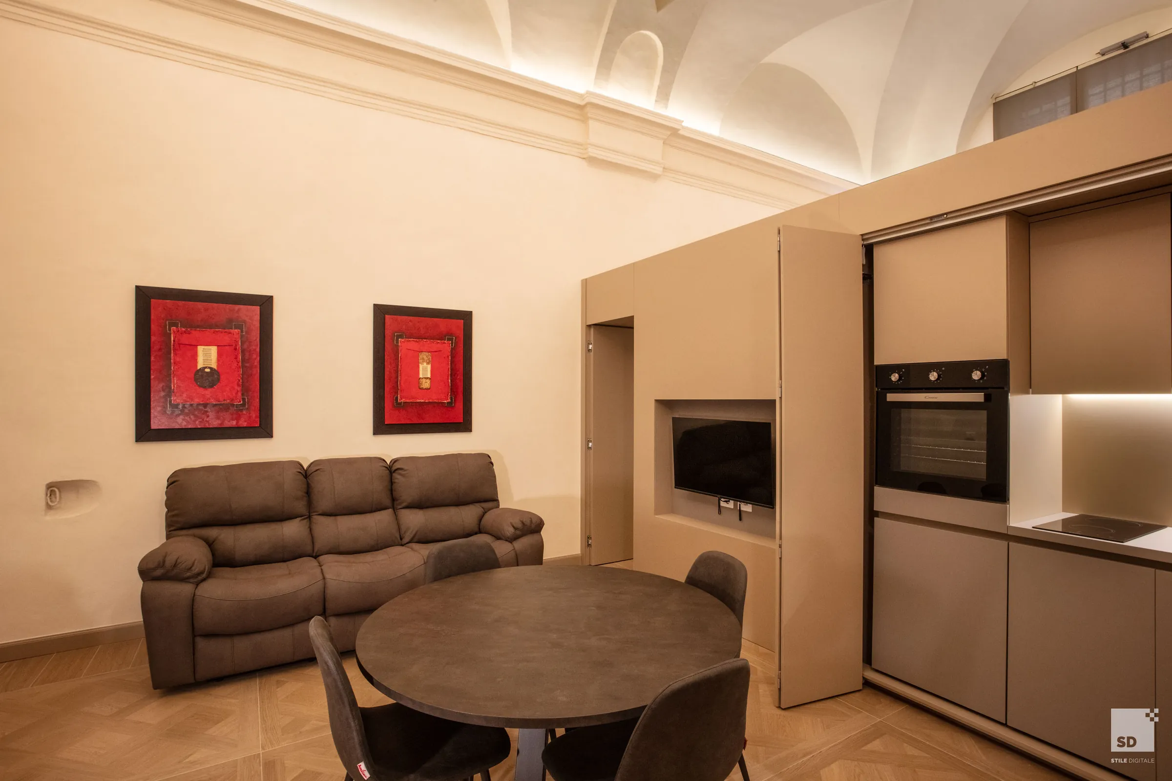 Zona giorno — Bocchi Historical Suite